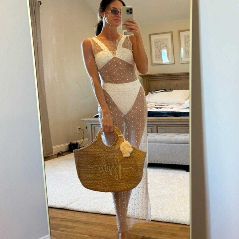 Pearl Sheer Coverup